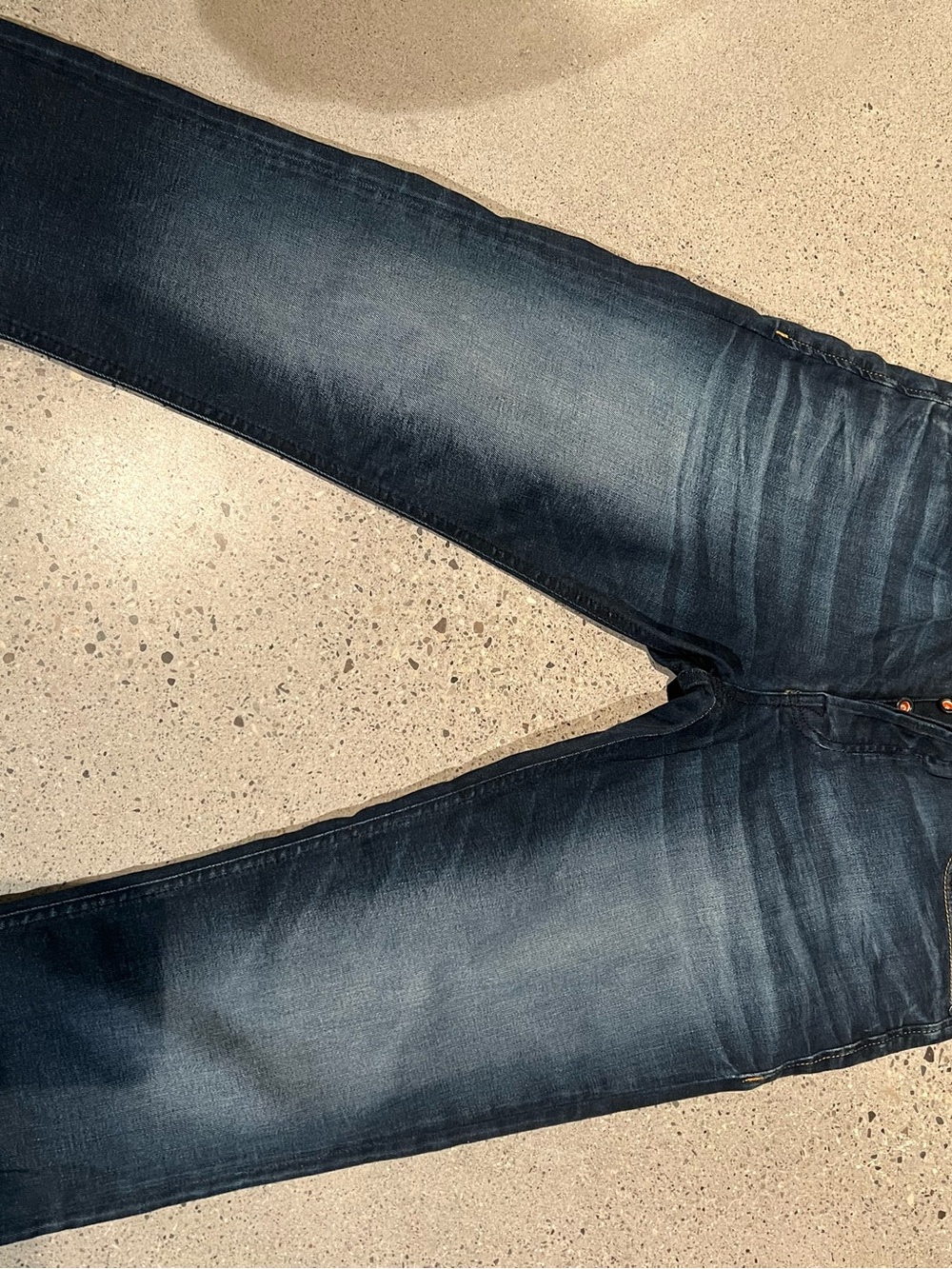 Jack & Jones Slim Straight Jeans in Dark Blue Fade